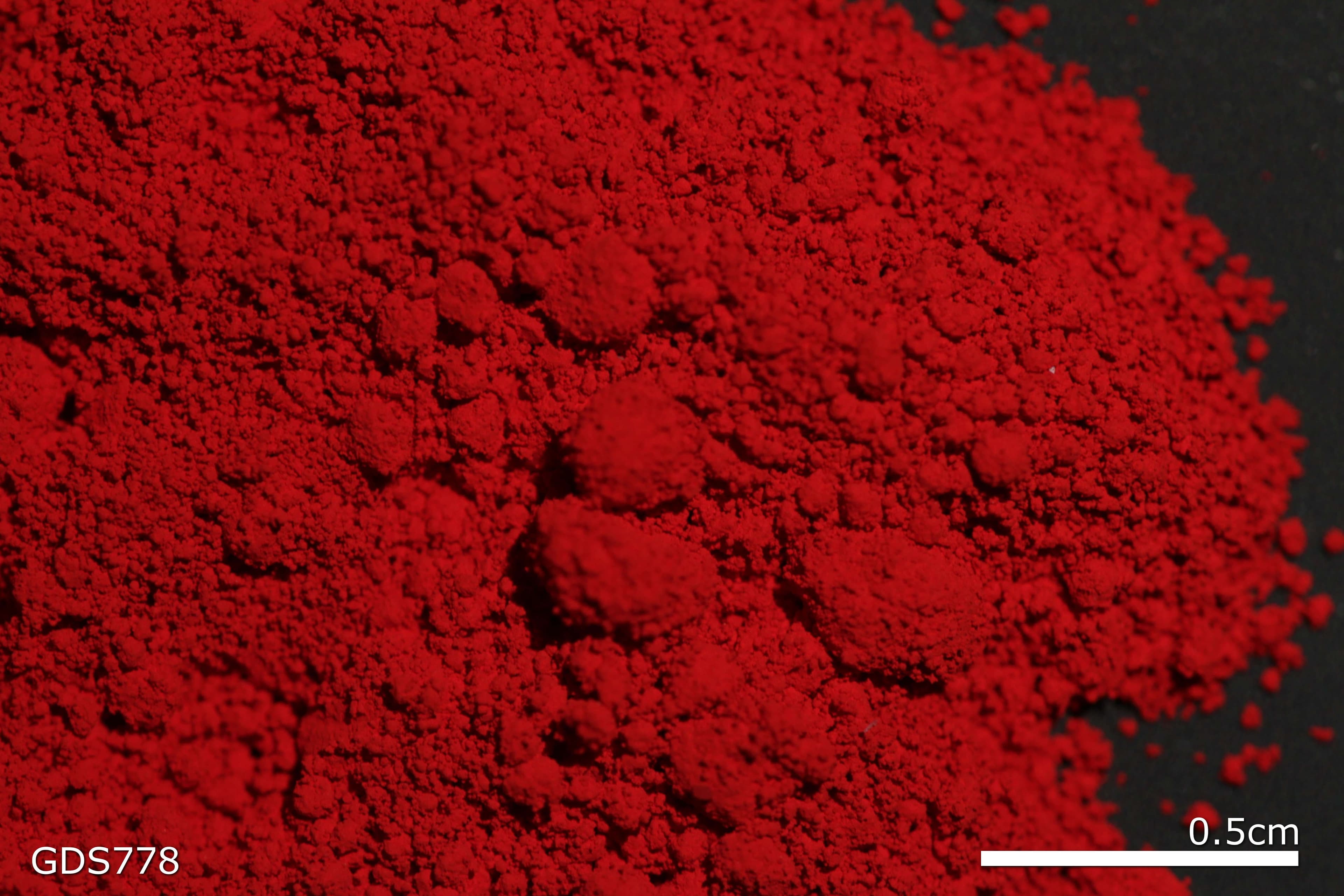 Cadmium red 2 sample